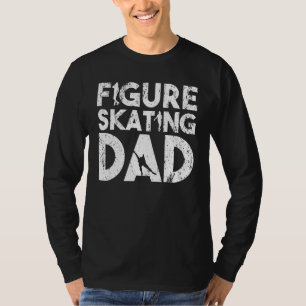 Mannen pappie Winterijs Schaatsen Figuur Skater T-shirt