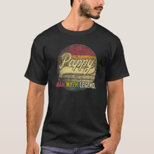 Mannen pappy de Man mythe legende vaders dag opa T-shirt