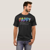 Mannen Pappy-definitie als standaard opa T-shirt (Voorkant volledig)