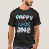 Mannen Pappy van The Sweet One Donut Boy 1e Verjaa T-shirt (Voorkant)