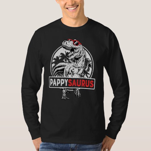 Mannen Pappysaurus rex Dinosaurus Pappy Saurus Vad T-shirt (Voorkant)