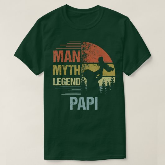Mannen Papy Myth Legend voor Mannen en vader Funny T-shirt (Design voorkant)
