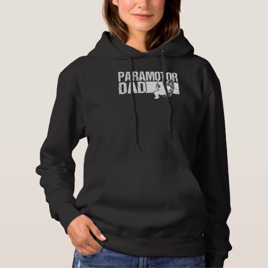 Mannen Paramotorvader is een normale vader, maar v Hoodie (Voorkant)