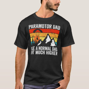 Mannen Paramotorvader is een normale vader, maar v T-shirt