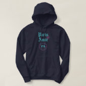 mannen parisamir hoodie (Design voorkant)