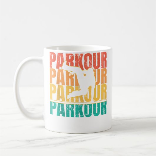 Mannen Parkour Freerunning Koffiemok (Links)