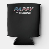 Mannen passen de vlag van Legend Amerika toe Blikjeskoeler (Voorkant)