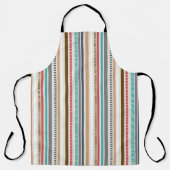 Mannen pastel Striped Apron Schort (Voorkant)
