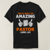 Mannen pastor Religieuze Kerk T-shirt (Design voorkant)