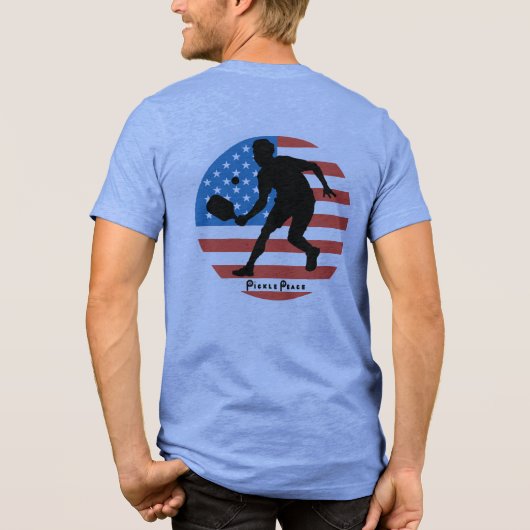 Mannen patriot Tri-Blend shirt (Achterkant)