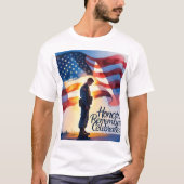 Mannen Patriotic Design T-shirt Memorial Day Brave (Voorkant)