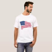 Mannen Patriotic Flag Shirt (Voorkant volledig)