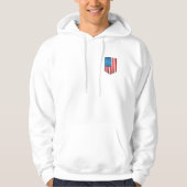 Mannen Patriotic Hoodie (Voorkant)