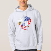 Mannen Patriotic Hoodie (Voorkant)