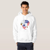 Mannen Patriotic Hoodie (Voorkant volledig)