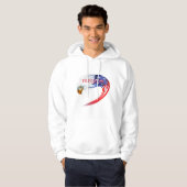 Mannen Patriotic Hoodie (Voorkant volledig)