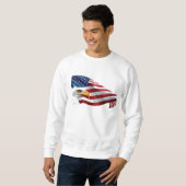 Mannen Patriotic Sweatshirt (Voorkant volledig)