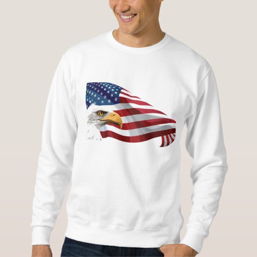 Mannen Patriotic Sweatshirt (Voorkant)
