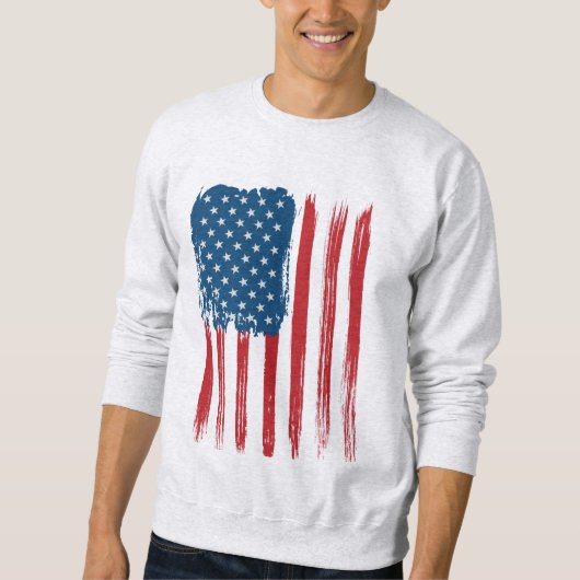 Mannen Patriotic Sweatshirt (Voorkant)