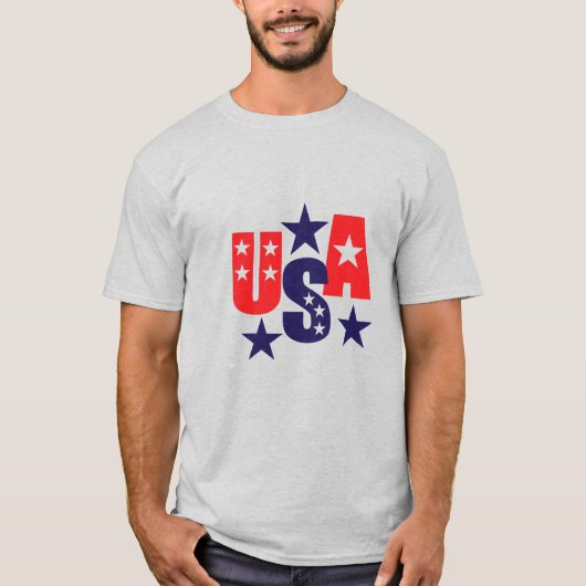 Mannen Patriotic T-shirt (Voorkant)