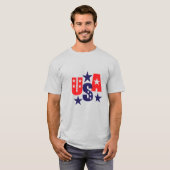Mannen Patriotic T-shirt (Voorkant volledig)