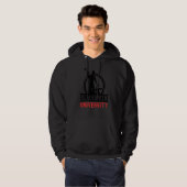 Mannen Patriottisch Amerikaans Blacksmith Forge Ha Hoodie (Voorkant volledig)