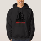 Mannen Patriottisch Amerikaans Blacksmith Forge Ha Hoodie (Voorkant)