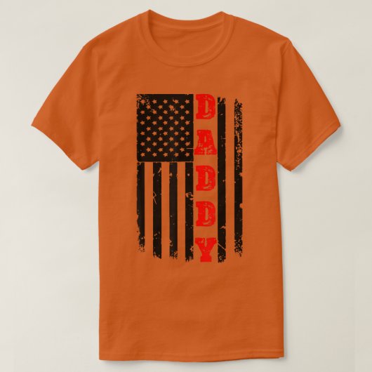 Mannen Patriottisch Amerikaans vaderdag T Vader T-shirt (Design voorkant)