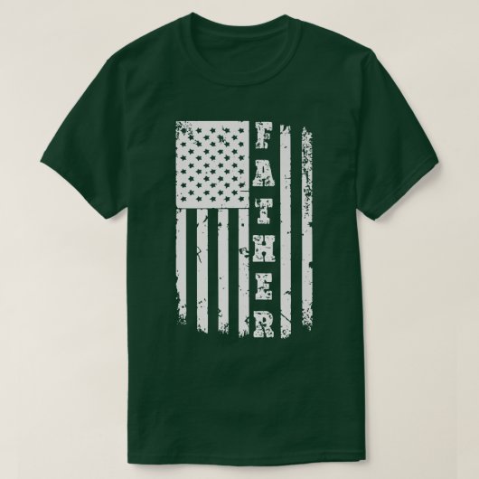 Mannen Patriottisch Amerikaans Vlag Vader Dag Vade T-shirt (Design voorkant)