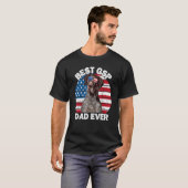Mannen Patriottisch Duits Shorthaired Pointer Dad  T-shirt (Voorkant volledig)