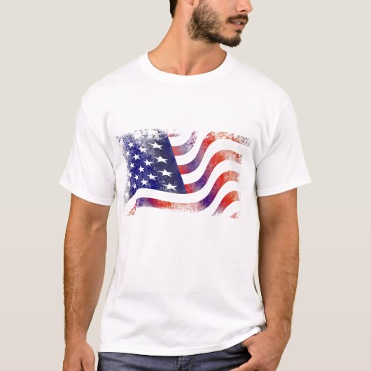 Mannen Patriottisch Shirt (Voorkant)