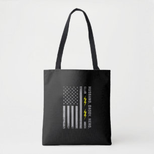 Mannen patriottische elektricien vader Amerikaanse Tote Bag