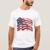 Mannen Patriottische vlag T-Shirt (Voorkant)