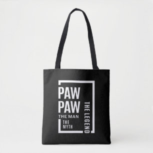 Mannen pauw het Man de mythe de legendarische cade Tote Bag