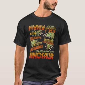 Mannen Pawpaw Je bent zo sterk als papa Dinosaurus T-shirt