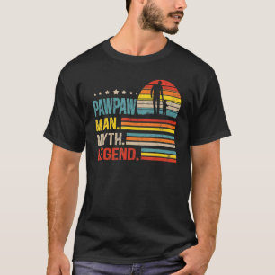 Mannen Pawpaw Man Mythe Pawpaw Legend Fathers T-shirt