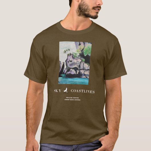 Mannen-peering door het Rocks-t-shirt T-shirt (Voorkant)