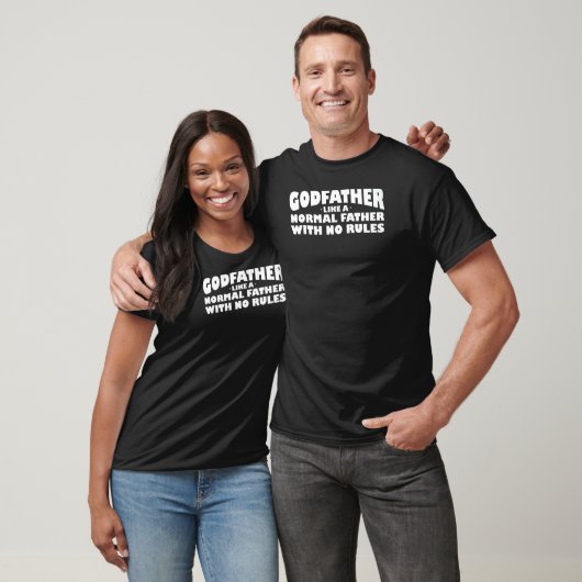 Mannen peetvader als een normale vader peetvader t-shirt (Unisex)