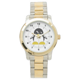 Mannen Penguin Oversized Two-Tone Armband Horloge