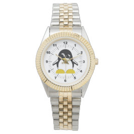 Mannen Penguin Two-Tone Armband Watch Horloge