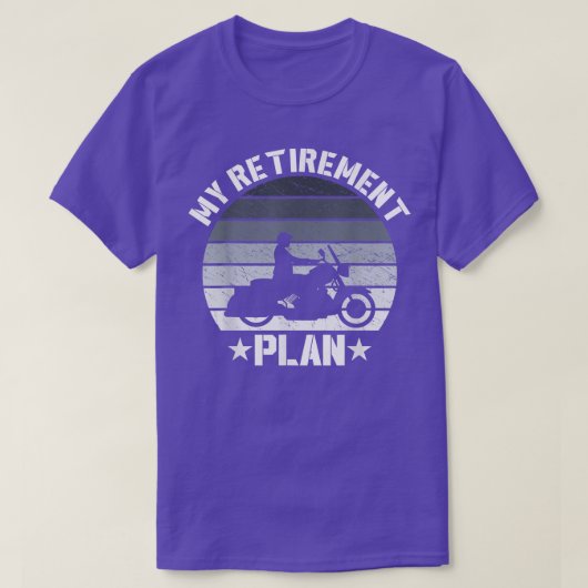 Mannen  pensioenregeling Funny Motorcycle Love T-shirt (Design voorkant)