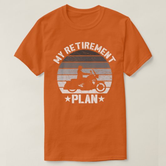 Mannen  pensioenregeling Funny Motorcycle Love T-shirt (Design voorkant)