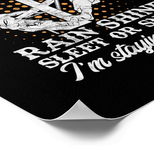 Mannen pensionering Lineman Linewerker Poster (Hoek)