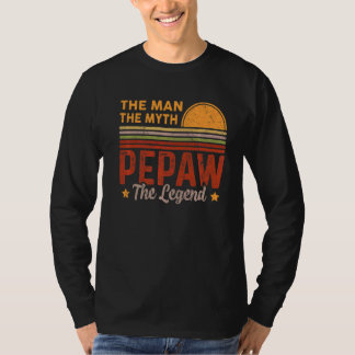 Mannen pepaw Het Man Myth Legend Retro Grandpa Fat T-shirt