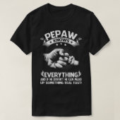 Mannen PEPAW kent alles Shirt 60th Gift Funny (Design voorkant)