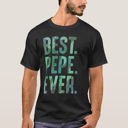 Mannen Pepe Van Kleinkinderen Voor Opa Beste Pep T-shirt (Voorkant)