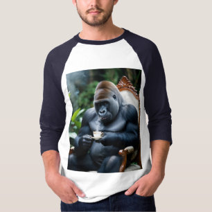 Mannen Perfect Tshirts Ontwerp van Gorilla nieuwe 