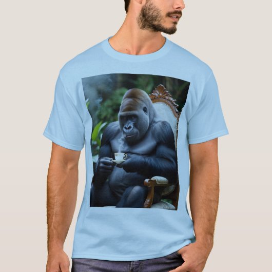 Mannen Perfect Tshirts Ontwerp van Gorilla nieuwe  (Voorkant)