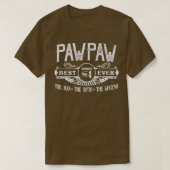 Mannen persoonlijke Pawpaw Beste nr. T-shirt (Design voorkant)