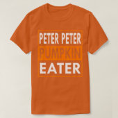 Mannen Peter Pumpkin Eater Matching Couple Hallowe T-shirt (Design voorkant)